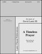 A Timeless Prayer SATB choral sheet music cover